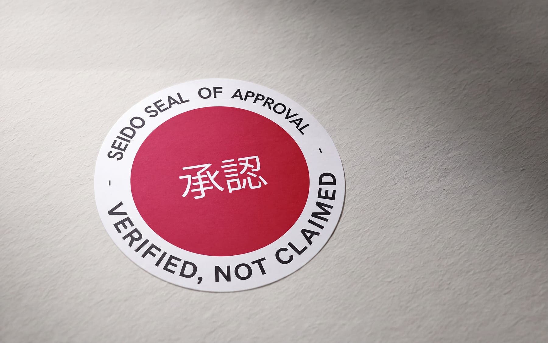 SEIDO seal of approval — verified, not claimed