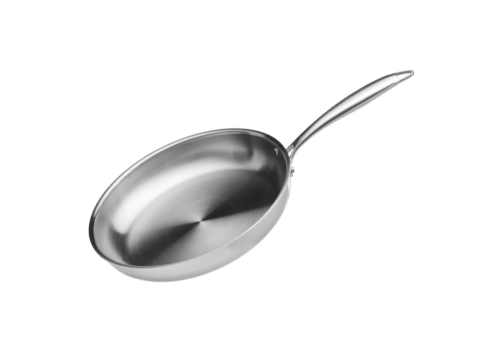 11-inch stainless steel skillet from above